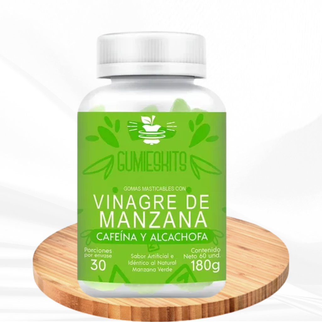 GOMAS VINAGRE DE MANZANA CAFEINA & ALCACHOFA